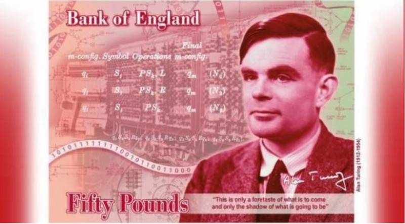 人工智能之父艾倫·圖靈將被印上英鎊